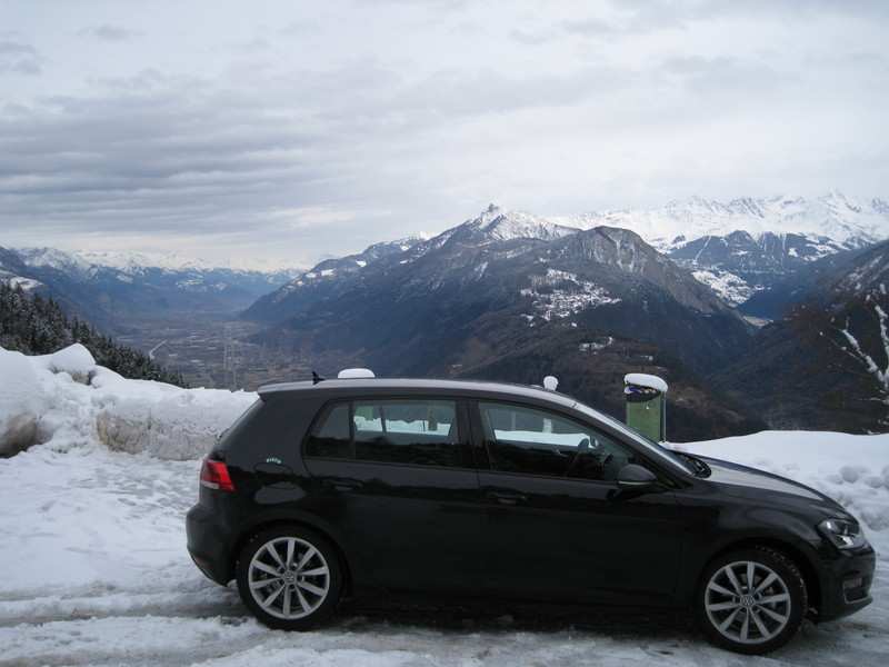 The Alps from a Mk7 Golf 1.4 turbo