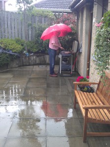 bbq in rain